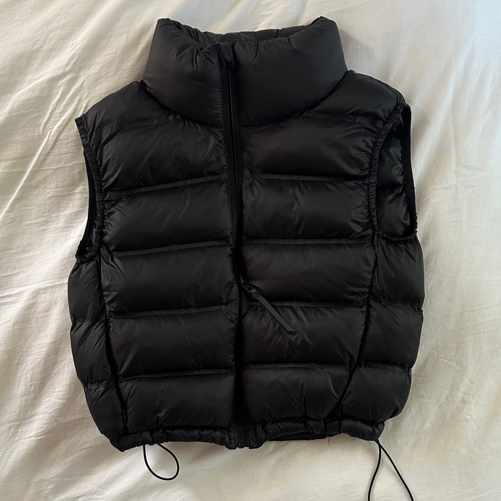 Zara Black Quilted Vest